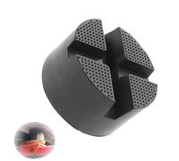 VZU Car Universal X-Slot Jack Rubber Pad 10x4.5cm, Jack Pad Adapter, Frame Rail Adapter Protector Trolley Jack Rubber Pad, Pinch Weld Stand Adapter Side Lifting Disk Jacking Tool Floor Support