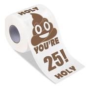 VZU Funny Toilet Paper, 25th Birthday Printed Toilet Paper, Best Friend Birthday Gag Gift, Unisex, for Birthday Gifts, Party Favors Fillers, Gags
