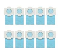VZU Pack of 10 Vacuum Cleaner Bags for Makita Vacuum Cleaners, for Makita Handheld Vacuum Cleaner CL102D, CL104D, CL107D, CL182D, Antibacterial Paper Filter for Makita Battery Vacuum Cleaners, Blue