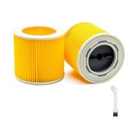 VZU Pack of 2 Cartridge Filters KFI 3310, Compatible with Kärcher KWD1, KWD2, KWD3, SE4001, SE4002, WD1, WD3-8, WD2 etc., Accessories for Zärcher Wet Dry Vacuum Cleaner, Filter for Kärcher Vacuum
