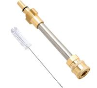 VZU Pressure Washer Adapter - 1/4" Quick Connect Adapter for Bosch AQT | snow foam lance & spray gun fittings, Durable Brass Construction for car washing & patio cleaning(with Brush)