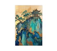 VZURF Asian Chinese Wall Art Oriental Decor Poster Oriental 11 Canvas Poster Bedroom Decor Landscape Off