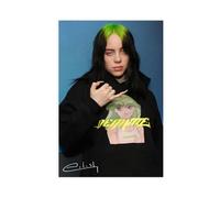 VZURF Billie EilishClassic Characters Actor Singer Celebrity Poster Canvas Poster Bedroom Decor Landscape Office Room Decor Gift 08x12inch(20x30cm)
