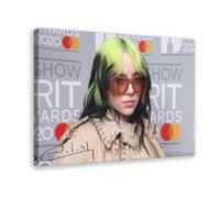 VZURF Billie EilishClassic Characters Actor Singer Celebrity Poster Canvas Poster Bedroom Decor Landscape Office Room Decor Gift 08x12inch(20x30cm)