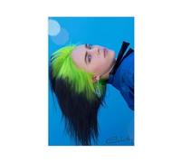 VZURF Billie EilishClassic Characters Actor Singer Celebrity Poster Canvas Poster Bedroom Decor Landscape Office Room Decor Gift 08x12inch(20x30cm)