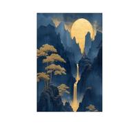 VZURF Chinese Oriental South Asian Chinese Wall Art Canvas Poster Wall Art Decor Print Picture Paintings for Living Room Bedroom Decoration 24x36inch(60x90cm)