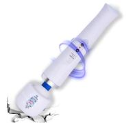 VZVJTR Wand Massager for Women - Cordless High-Frequency Handheld Body Massager with 10 Rhythmic Modes - Ergonomic Back & Shoulder Tension Relief - Splash-Proof Personal Wellness Essential(White)