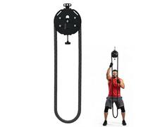VZXATYOP Endless Rope Trainer Adjustable Resistance Pulley System With 14ft Infinity Rope For HIIT & Strength Training Home Gym Suspension Machine Door Mount Included