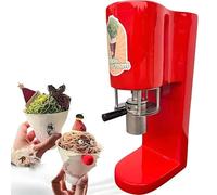 VZXATYOP Ice Cream and Soft Serve Maker, 7.4-7.9 Gal/Hr Commercial Spaghetti Ice Cream Press, Gelato Machine with 4 Shape Molds, Ice Cream Noodle Maker