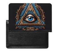 VZXATYOP Womens Mens Freemasonry Masonic Passport Holder Multifunction PU Leather Passport Cover Protector Lightweight Ultra Slim Passport Case(A8)