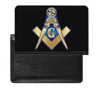 VZXATYOP Womens Mens Freemasonry Masonic Passport Holder Multifunction PU Leather Passport Cover Protector Lightweight Ultra Slim Passport Case(A6)