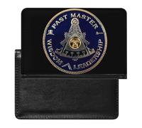 VZXATYOP Womens Mens Freemasonry Masonic Passport Holder Multifunction PU Leather Passport Cover Protector Lightweight Ultra Slim Passport Case(A16)