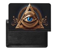 VZXATYOP Womens Mens Freemasonry Masonic Passport Holder Multifunction PU Leather Passport Cover Protector Lightweight Ultra Slim Passport Case(A7)
