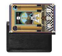 VZXATYOP Womens Mens Freemasonry Masonic Passport Holder Multifunction PU Leather Passport Cover Protector Lightweight Ultra Slim Passport Case(A2)