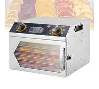 VzxCrue 6/8/12/18 Layers Freeze Dried Machine,Electric Food Dehydrator,Stainless Steel Fruit Dryer,for Jerky, Herbs, Vegetables, and Dog Treats 6thFloor