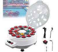 VzxCrue Ball Polishing Cleaning Machine Pool Ball Polisher, 2 in 1 Cleaning Machine 16/22 Balls Billiards Cleaning Automatic Cleaning for Billiard Ball Sets 22balls