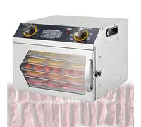 VzxCrue Commercial Large 18 Trays Food Dehydrator,Stainless Steel Fruit Dryer,Timing: 0-12 H, Temperature: 35-90 ℃, for Fruits, Vegetables, Meat, Seafood 6thFloor