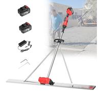 VzxCrue Concrete Electric Scraping Ruler Large Capacity Lithium Vibration Leveler Freely Adjust the Gear to Meet Different Working Conditions for Concrete Floors 2Batteries-2M