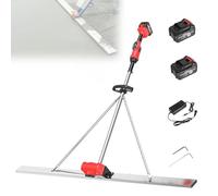 VzxCrue Concrete Scraping Ruler Concrete Screed Vibratory Kit Concrete Screed Vibratory Kit Battery Powered for Concrete Floors, Floor Pouring 2Batteries-2M