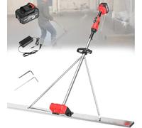 VzxCrue Concrete Scraping Ruler Concrete Screed Vibratory Kit Freely Adjust the Gear to Meet Different Working Conditions Suitable for Engineering 1Batteries-2M