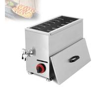 VzxCrue Electric Deep Korean Corn Dog Machine,Electric Cheese Hot Dog Sticks Maker Machine,with Precise Thermostat,for Snack Bar, Restaurant, Home Gas