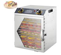 VzxCrue Electric Food Dehydrator,6/8/12/18Layers Freeze Dried Machine,Commercial Freeze Dryer, with 12H Timer, up to 194℉ Temperature, for Snacks Fruit Herb Flowers 12thFloor