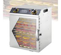 VzxCrue Freeze Dryer,Commercial Large 18 Trays Food Dehydrator,Electric Dehydrated Dryer,Timing: 0-12 H, 360° Fan, for Fruits, Vegetables, Meat, Seafood 12thFloor