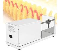 VzxCrue Fry Cutter Electric Tornado Potatoes Spiral Cutter,Potato Chips Slicer Spiral,Stainless Steel,for Chips, Carrots, Cucumbers, Home Kitchen Use