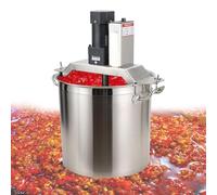 VzxCrue Hot Pot Seasoning Bottom Soup Sauce Stirrer Machine,Commercial Automatic Food Mixer,Stirring Speed Adjustable,with 4-Blade Mixing Scraper,for Food Factory 30