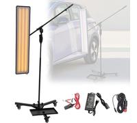 VzxCrue Large Car Dent PDR Light Heavy Duty PDR Light PanelDent Repair Lamp 6 Lamp Led Dimmable Lighting Stripe Line Board Paintless Dent Removal Repair Tool
