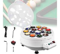 VzxCrue Pool Ball Polisher Automatic Cleaning Snooker Ball Cleaner Automatic Pool Ball Cleaner Suitable for Billiards and Snooker Ball Sets 16balls