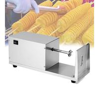 VzxCrue Potato Tower Machine,Efficient Electric Stainless Steel Twister Slicer for French Fries,Non-Slip Stands,for Chips, Carrots, Cucumbers