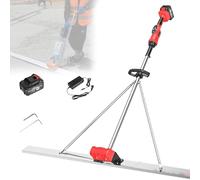 VzxCrue Stainless Steel Leveler Cordless Concrete Smoother High Efficient Concrete Tools Battery Powered for Concrete Floors, Floor Pouring, Sidewalks, Driveways 1Batteries-2M