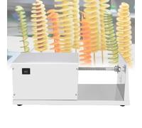 VzxCrue Tornado Potato Spiral CutterCommercial Home Electric Slicer,Potato Tower Machine, Stainless Steel,for Home and Commercial
