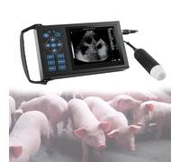 VzxCrue Vet Digital Portable B-Ultra Sound Scanner Machine,Easy to Use Handheld Ultrasound Scanner, with 3.5Mhz Convex Probe for Cattle,Pig,Goat,Horse B1