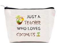 VZXMKA Gifts for Teachers Women - Teacher Appreciation Gifts,Christmas End of Year Birthday Valentines Retirement Coconut Gift for Women,Fruit Gift,Makeup Bags,Thank You Teachers Stocking Stuffers