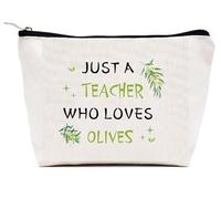 VZXMKA Gifts for Teachers Women - Teacher Appreciation Gifts,Christmas End of Year Birthday Valentines Retirement Olives Gift for Women,Fruit Gift,Makeup Bags,Thank You Teachers Stocking Stuffers