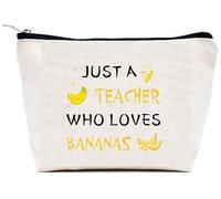 VZXMKA Gifts for Teachers Women - Teacher Appreciation Gifts,Christmas End of Year Birthday Valentines Retirement Banana Gift for Women,Fruit Gift,Makeup Bags,Thank You Teachers Stocking Stuffers