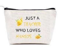 VZXMKA Gifts for Teachers Women - Teacher Appreciation Gifts,Christmas End of Year Birthday Valentines Retirement Mango Gift for Women,Fruit Gift,Makeup Bags,Thank You Teachers Stocking Stuffers