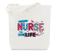 VZXMKA Nurse Gifts for Women - Nurse Christmas Gift Ideas Nurses Week Gifts Graduation Presents for Nurses Practitioner Retirement Appreciation Gift Valentine Day Birthday Presents,Canvas Bag