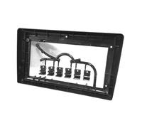 VZZfbbZhk 7-9 Inch Universal 2-DIN Car Radio Fascia Frame Trim Kit Compatible With Stereo Headunit Navigation DVD Panel Dashboard Mount