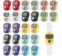 VZZNN Electronic Finger Counter 24 Pack Handheld Tally Counter Bulk 5 Digit Number Count Clicker,12 Colors Counting Numbers for Coaching, for Coaching, Fishing, Golf, School Stadium Events