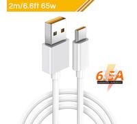 (W-2) 65W Super VOOC USB C Cable 6.5A Fast Charging Type-C Cable for Oppo Realme 6 pro X50 X3 X5 Pro X50m X50t V5 C3 Quick Charge 3.0