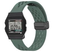 W-218H Watch Band, Lamshaw 18mm, 22mm Quick Release Breathable Silicone Replacemet Band Straps Compatible for Casio W-217H, W-218H, W-219H, F-91W, A158WA, A168WA, A700W-1, A700WM-9, A100WE-1, A100WEPC