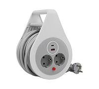 W-72020 extension cable 3G 1.5mm² 10m PVC white number of sockets: 4 13A PLAS...