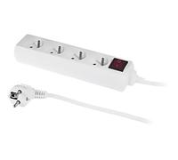W-97492 extension cable 3G1mm² 1.5m PVC white number of sockets: 4 10A PLASTROL