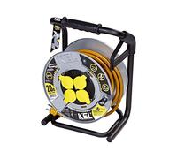 W-99440 Extension Cable 3x2.5mm² Sockets: 4 Rubber Yellow 20m 16A KEL