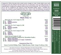 W.A. MOZART: LATE PIANO TRIOS, VOL. 2 NEW CD