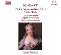Mozart, W.a. - Violin Concertos Nos. 3 And 5 (Gunzenhauser, Nishizaki)
