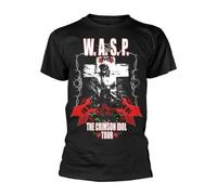 W.A.S.P. Crimson Idol Tour T-Shirt, Front & Back Print Black XL